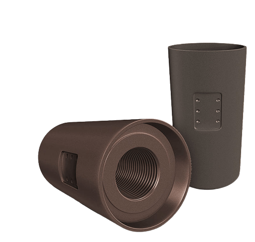 Peça que passou pelo processo de anodização dura