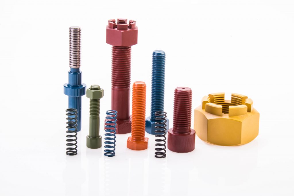 Peças revestidas com Pinturas Especiais Xylan