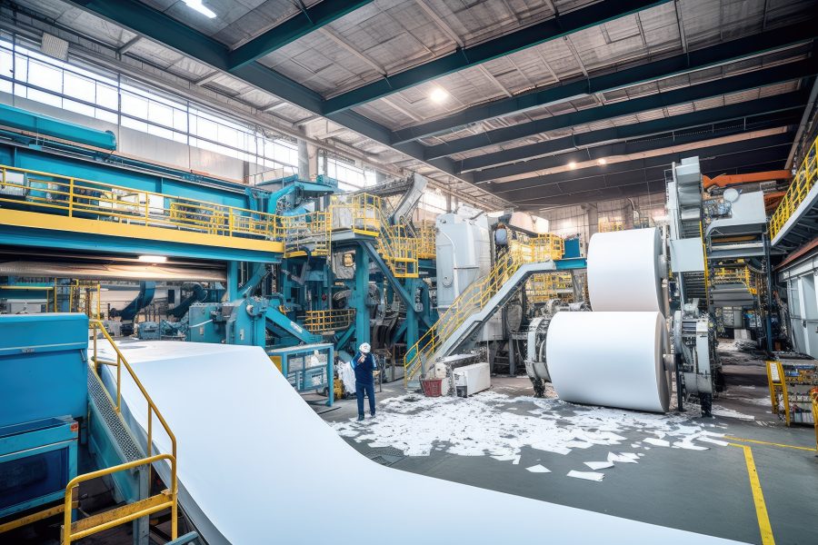 A factory with a large amount of machinery